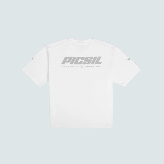 
                                        Мъжка  тениска Oversize T-Shirt Men Lifestyle AW25-White-Picsil