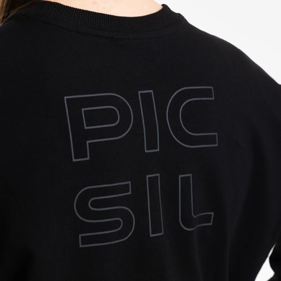 
                                        Дамска спортна блуза Picsil Crop Jersey Sweatshirt-Черна