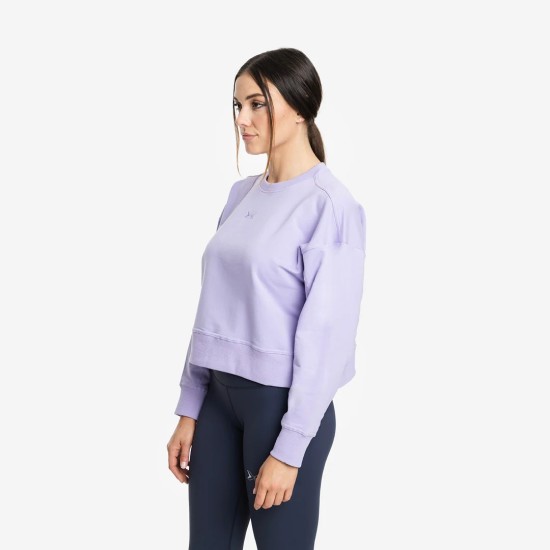 
                                        Women's Picsil Crop Jersey Sweatshirt-Lilac