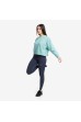 Women's Picsil Crop Jersey Sweatshirt- Cyan Cross-Training