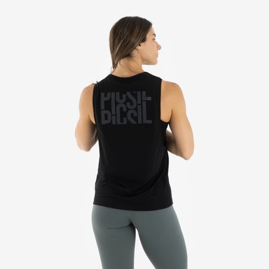 
                                        Tank T-shirt Picsil Picsil Premium Black Woman