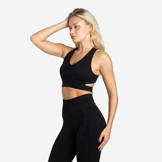 
                                        Women Sports Bra with V-Neck Tank Sports Black Picsil - Perfect for Cross-Training and Fitness