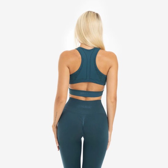 
                                        Women Sports Bra with V-Neck Tank Sports Midnight Picsil - Perfect for Cross-Training and Fitness