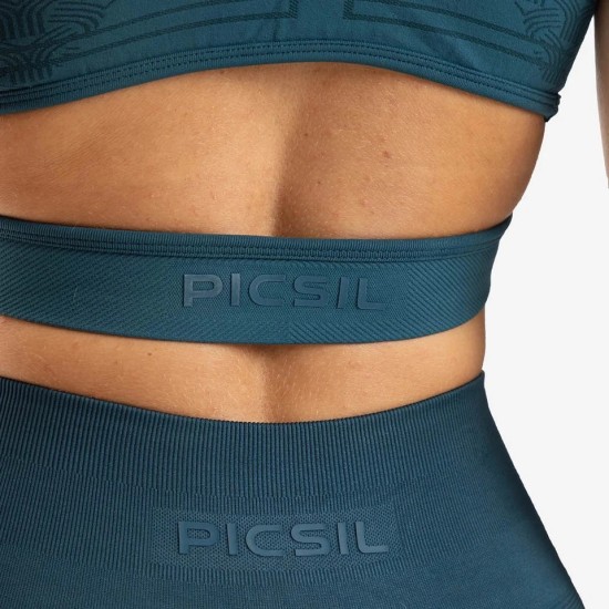 
                                        Women Sports Bra with V-Neck Tank Sports Midnight Picsil - Perfect for Cross-Training and Fitness