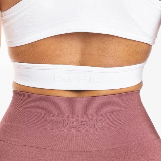 
                                        Women Sports Bra with V-Neck Tank Sports White Picsil - Perfect for Cross-Training and Fitness