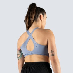 Безшевен спортен сутиен за жени Flow Seamless Bra-Amethyst- Picsil