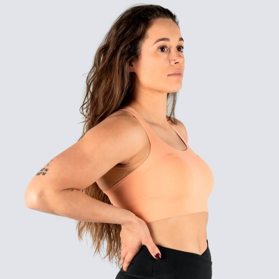 
                                        Безшевен спортен сутиен за жени Comfort Seamless Bra-Amber- Picsil