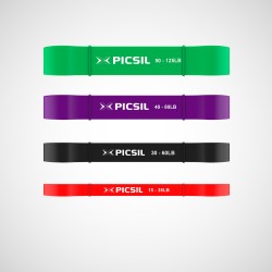 Тренировъчни ластици Picsil  Лилав #3- 18-36 кг.