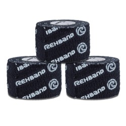 Тейп за пръсти RX Athletic Power-Wrap 38mm, Hookgrip Tape-REHBAND-3бр в опаковка-Черен