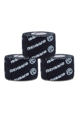 Тейп за пръсти RX Athletic Power-Wrap 38mm, Hookgrip Tape-REHBAND-3бр в опаковка-Черен