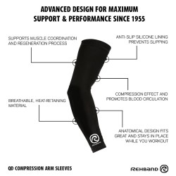  QD Compression Arm Sleeves – Спортни компресиращи ръкави-Rehband