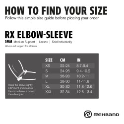 Rx Elbow Sleeve 5mm REHBAND  (1 piece) Camo