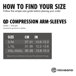  QD Compression Arm Sleeves – Спортни компресиращи ръкави-Rehband