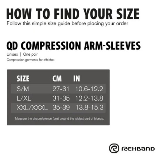 
                                        QD Compression Arm Sleeves – Спортни компресиращи ръкави-Rehband