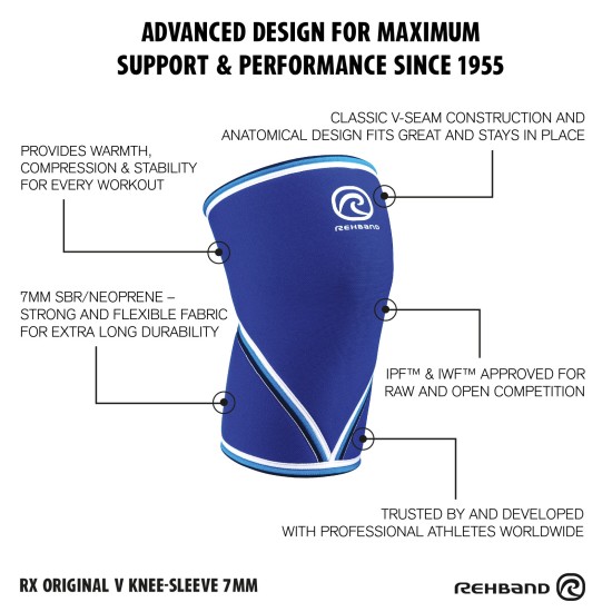 
                                        Rx Knee Sleeve RX Original V 7mm(1piece)