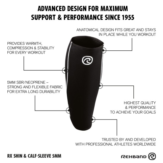 
                                        Протектор за пищяла/прасец 5mm REHBAND (1брой) Camo