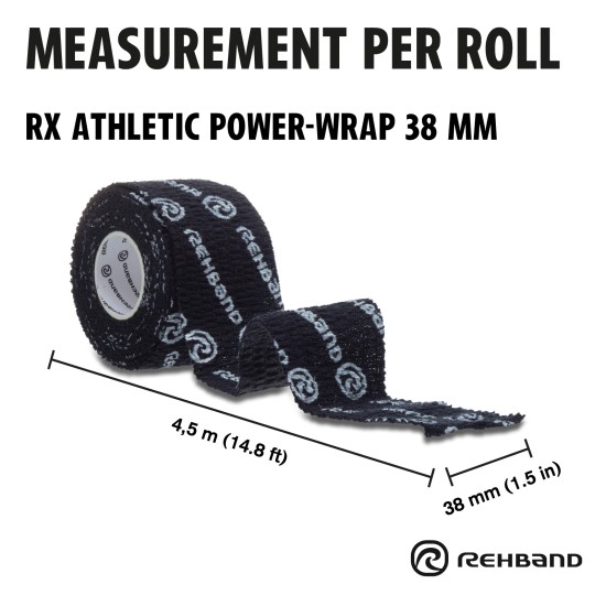 
                                        Тейп за пръсти RX Athletic Locker-Tape, Sport Tape-REHBAND-1бр-Черен