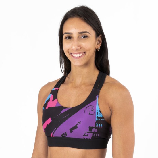 
                                        Xtamina Cross-Lite Sports Bra  (Neon Vibes) Titan Box Wear