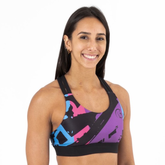 
                                        Xtamina Cross-Lite Sports Bra  (Neon Vibes) Titan Box Wear