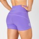 
                                        AuraLux Booty High-Waisted Shorts (Core Velvet Violet)Titan Box Wear