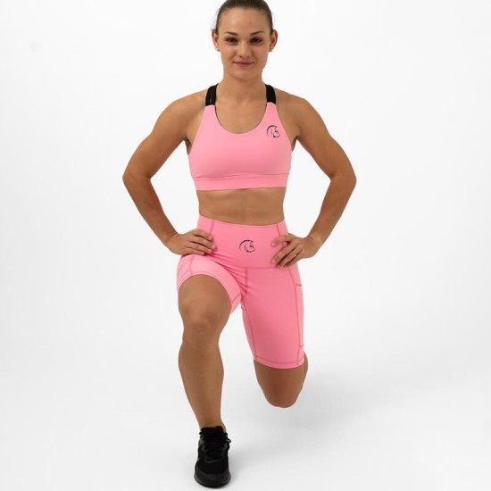 
                                        AuraLux 6″ High-Waisted Shorts (Core Glory Pink) Titan Box Wear