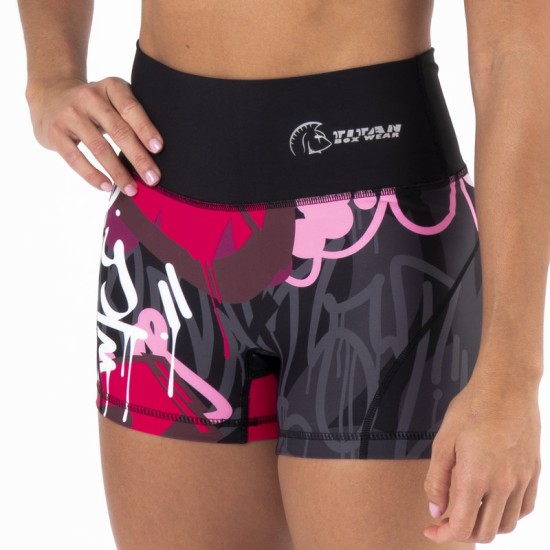 
                                        AuraLux Booty High-Waisted Shorts (Lift Heavy)Titan Box Wear