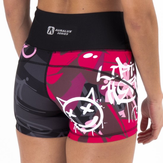 
                                        AuraLux Booty High-Waisted Shorts (Lift Heavy)Titan Box Wear