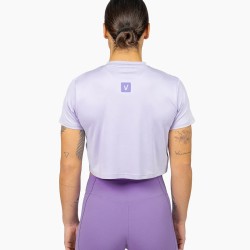 Дамска тениска Crop HOLO – Violet | Velites