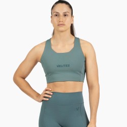 Bra high neck Holo Pine green- Velites