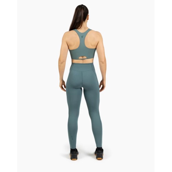 
                                        Bra high neck Holo Pine green- Velites