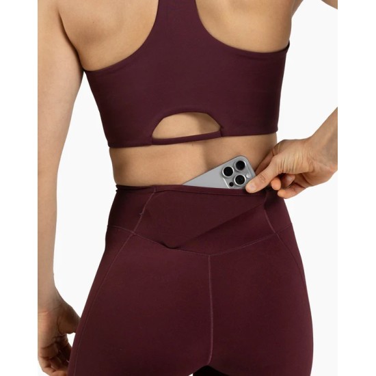 
                                        Спортно бюстие HOLO с високо деколте и максимално покритие Pomegranate  Velites