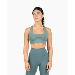 Спортно бюстие HOLO с ниско деколте -Зелено- Velites