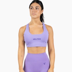 Спортно бюстие HOLO с ниско деколте -светло виолетов-лилав нюанс- Velites