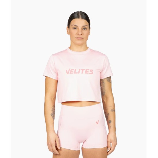 
                                        Women’s Crop Tee HOLO – Bubblegum | Velites