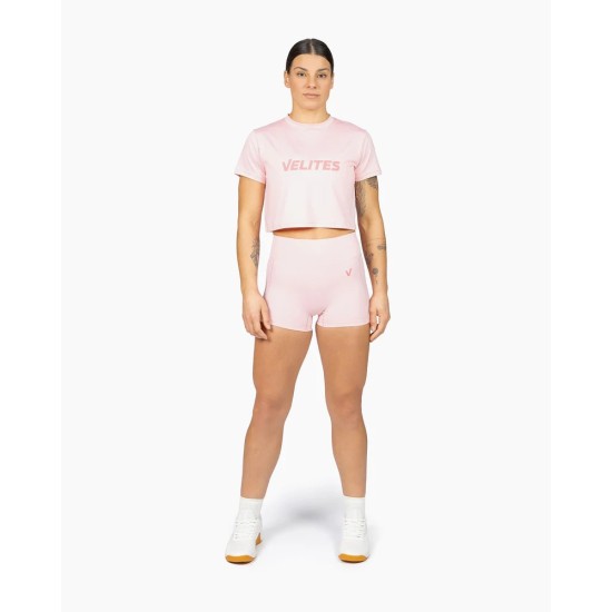 
                                        Women’s Crop Tee HOLO – Bubblegum | Velites