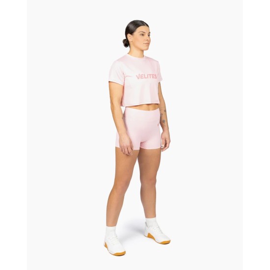 
                                        Women’s Crop Tee HOLO – Bubblegum | Velites