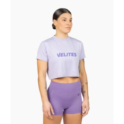Дамска тениска Crop HOLO – Violet | Velites