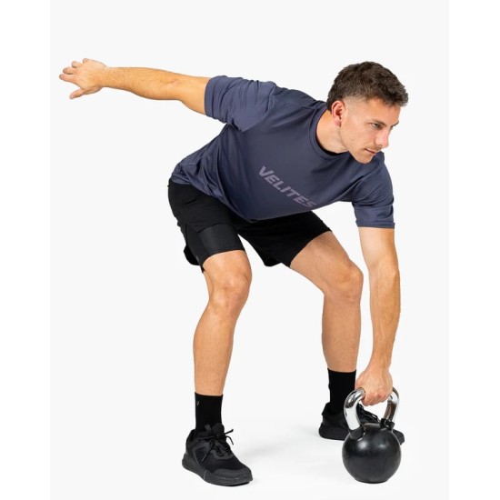 
                                        Мъжка тениска T-Shirt Holo Stone grey Velites