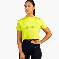 Дамска тениска Crop HOLO – Fern Green | Velites