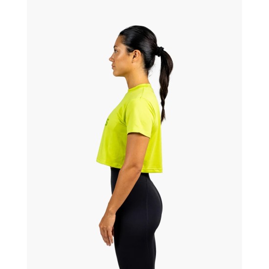 
                                        Дамска тениска Crop HOLO – Fern Green | Velites