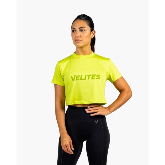 
                                        Дамска тениска Crop HOLO – Fern Green | Velites