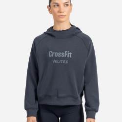 Crop Hoodie Holo CrossFit®-Черно-Velites