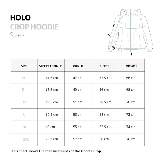 
                                        Crop Hoodie Holo CrossFit®-Pearl-Velites