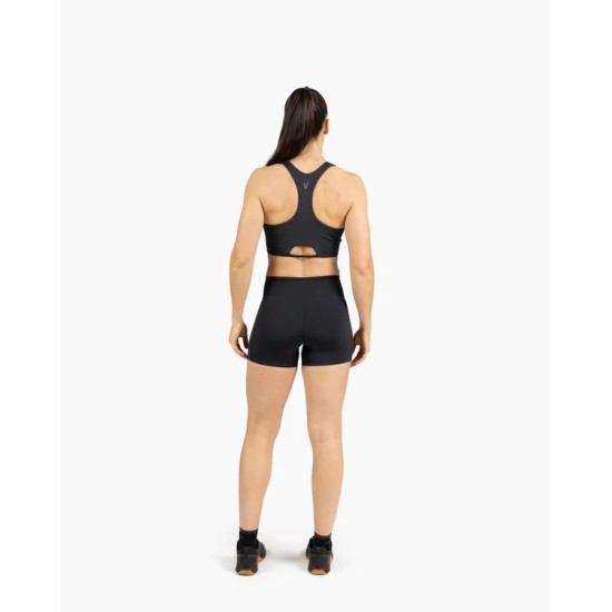 
                                        Къс клин HOLO  – висока талия, дишащ, за интензивни тренировки--Черен-Velites