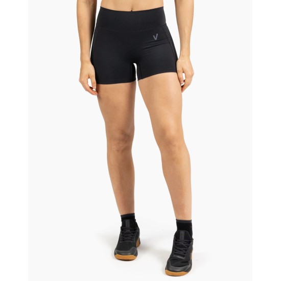 
                                        Къс клин HOLO  – висока талия, дишащ, за интензивни тренировки--Черен-Velites