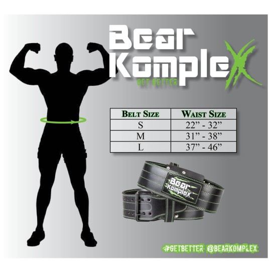 
                                        Кожен колан за вдигане на тежести Bear KompleX Big Boi Buckle