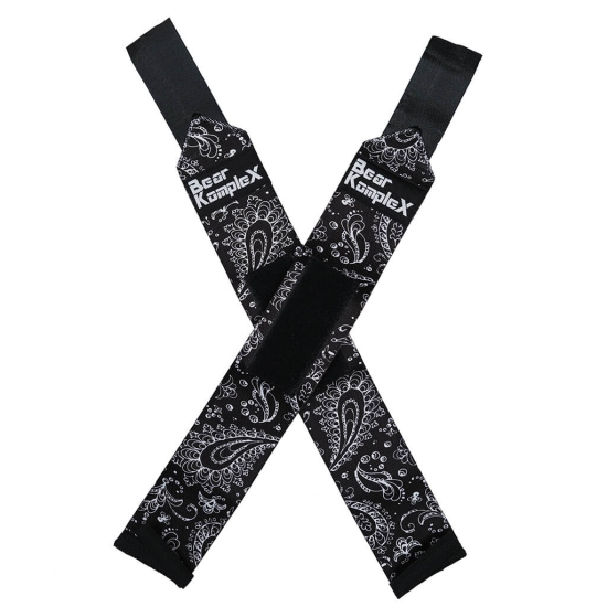 
                                        Wrist Support Band Wraps for Weightlifting Bear Komplex-Paisley