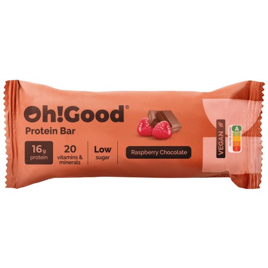 
                                        Protein bar Oh Good 60g Chocolate and Raspberry