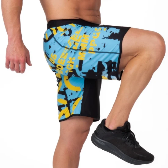 
                                        Мъжки къси панталони Titan Box Wear Endurance Core Pulse – Blue/Yellow