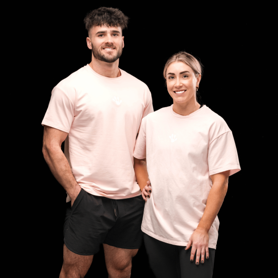 
                                        Unisex Oversized Tees - Peach-Frog